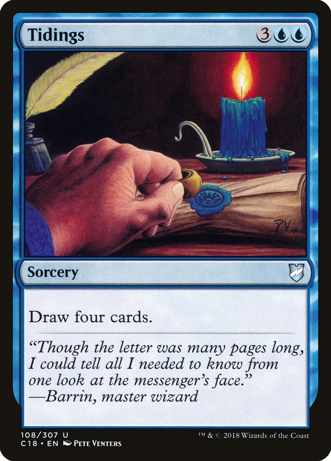 Tidings [Commander 2018] MTG Single Magic: The Gathering    | Red Claw Gaming