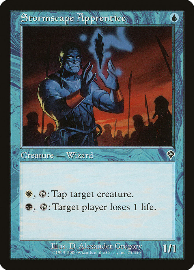 Stormscape Apprentice [Invasion] MTG Single Magic: The Gathering    | Red Claw Gaming