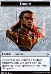 Gideon of the Trials Emblem // Zombie Double-Sided Token [Amonkhet Tokens] MTG Single Magic: The Gathering    | Red Claw Gaming