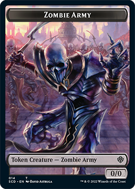 Zombie Army Double-Sided Token [Starter Commander Decks] MTG Single Magic: The Gathering    | Red Claw Gaming