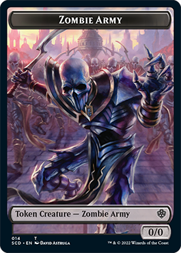 Zombie // Zombie Army Double-Sided Token [Starter Commander Decks] MTG Single Magic: The Gathering    | Red Claw Gaming