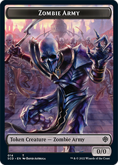 Zombie // Zombie Army Double-Sided Token [Starter Commander Decks] MTG Single Magic: The Gathering    | Red Claw Gaming