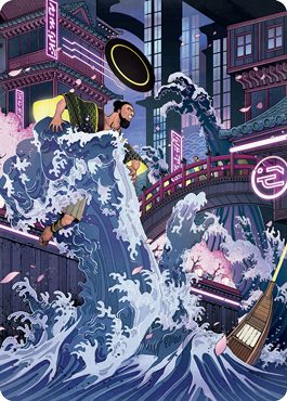 Invoke Despair Art Card [Kamigawa: Neon Dynasty Art Series] MTG Single Magic: The Gathering    | Red Claw Gaming