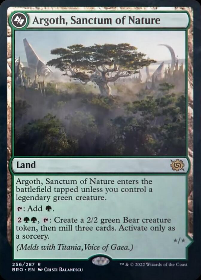 Argoth, Sanctum of Nature [The Brothers' War] MTG Single Magic: The Gathering    | Red Claw Gaming
