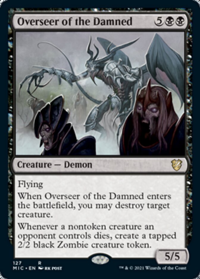 Overseer of the Damned [Innistrad: Midnight Hunt Commander] MTG Single Magic: The Gathering    | Red Claw Gaming