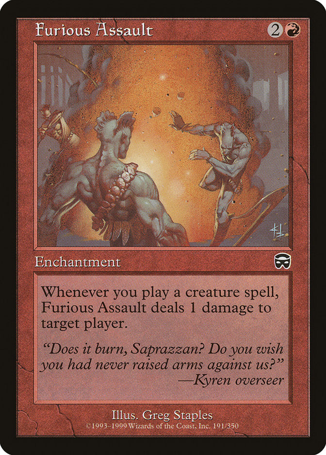 Furious Assault [Mercadian Masques] MTG Single Magic: The Gathering    | Red Claw Gaming