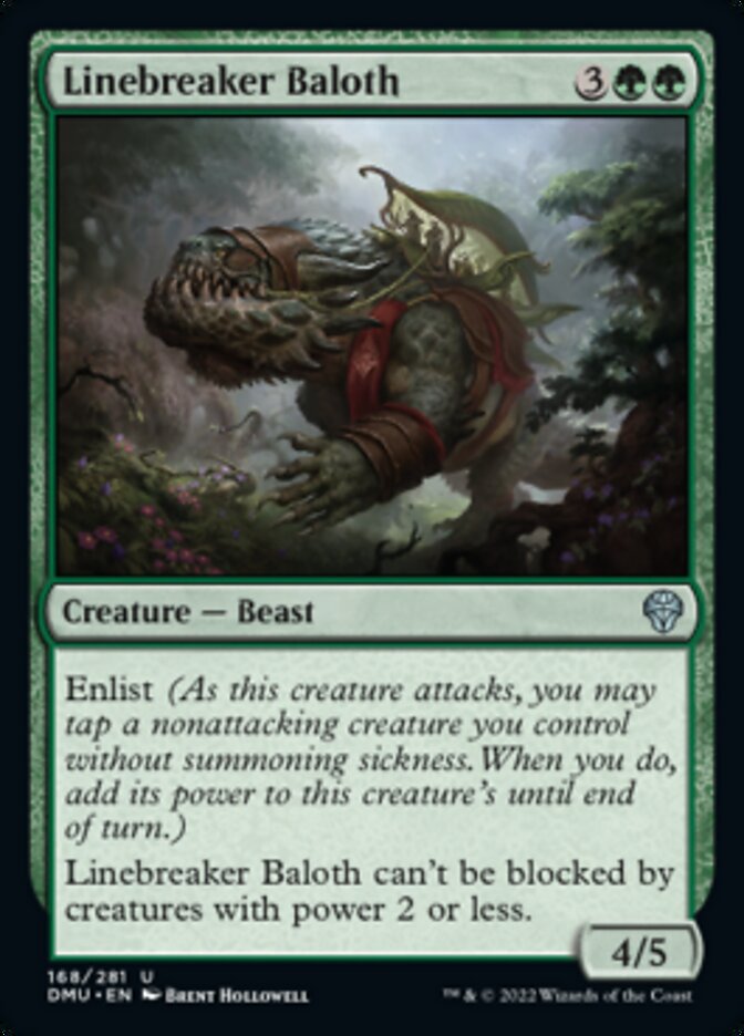 Linebreaker Baloth [Dominaria United] MTG Single Magic: The Gathering    | Red Claw Gaming