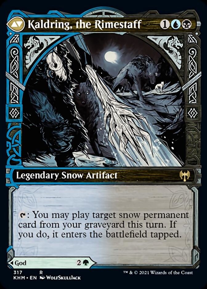 Jorn, God of Winter // Kaldring, the Rimestaff (Showcase) [Kaldheim] MTG Single Magic: The Gathering    | Red Claw Gaming