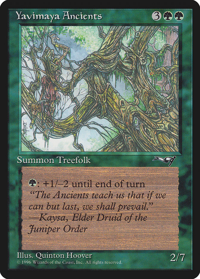 Yavimaya Ancients (Druid Art) [Alliances] MTG Single Magic: The Gathering    | Red Claw Gaming