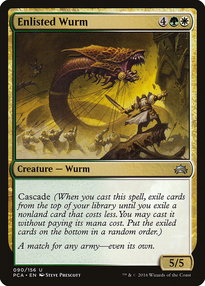 Enlisted Wurm [Planechase Anthology] MTG Single Magic: The Gathering    | Red Claw Gaming
