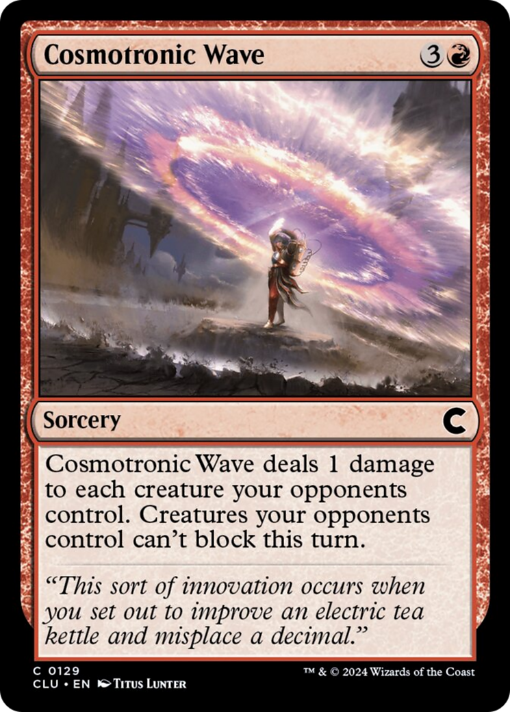 Cosmotronic Wave [Ravnica: Clue Edition] MTG Single Magic: The Gathering    | Red Claw Gaming