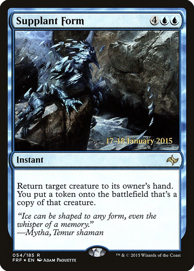 Supplant Form [Fate Reforged Prerelease Promos] MTG Single Magic: The Gathering    | Red Claw Gaming
