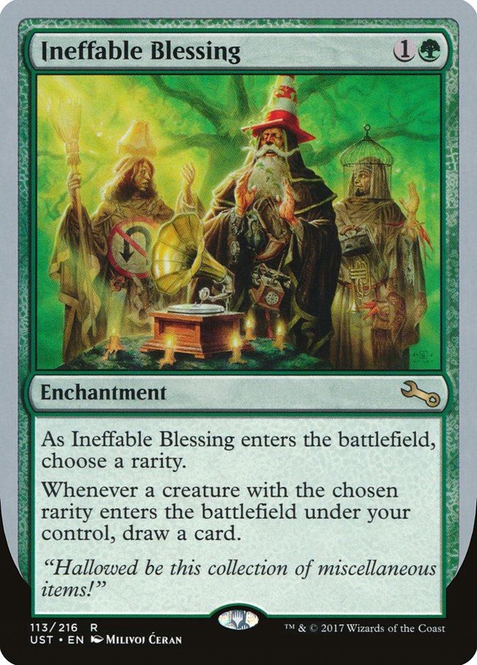Ineffable Blessing ("choose a rarity") [Unstable] MTG Single Magic: The Gathering    | Red Claw Gaming