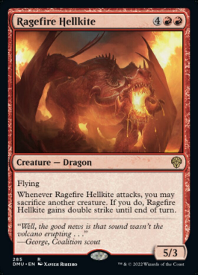 Ragefire Hellkite [Dominaria United] MTG Single Magic: The Gathering    | Red Claw Gaming