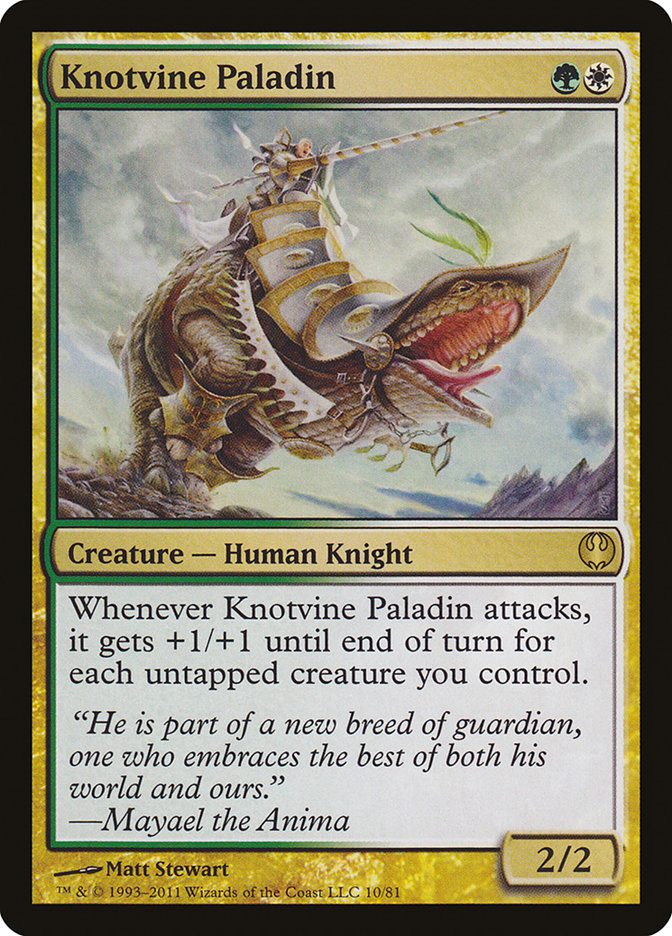 Knotvine Paladin [Duel Decks: Knights vs. Dragons] MTG Single Magic: The Gathering    | Red Claw Gaming