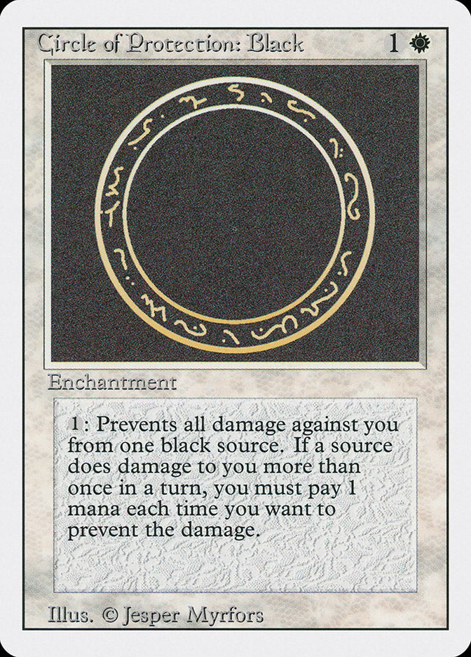 Circle of Protection: Black [Revised Edition] MTG Single Magic: The Gathering    | Red Claw Gaming