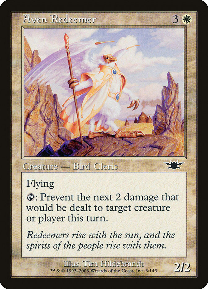 Aven Redeemer [Legions] MTG Single Magic: The Gathering    | Red Claw Gaming