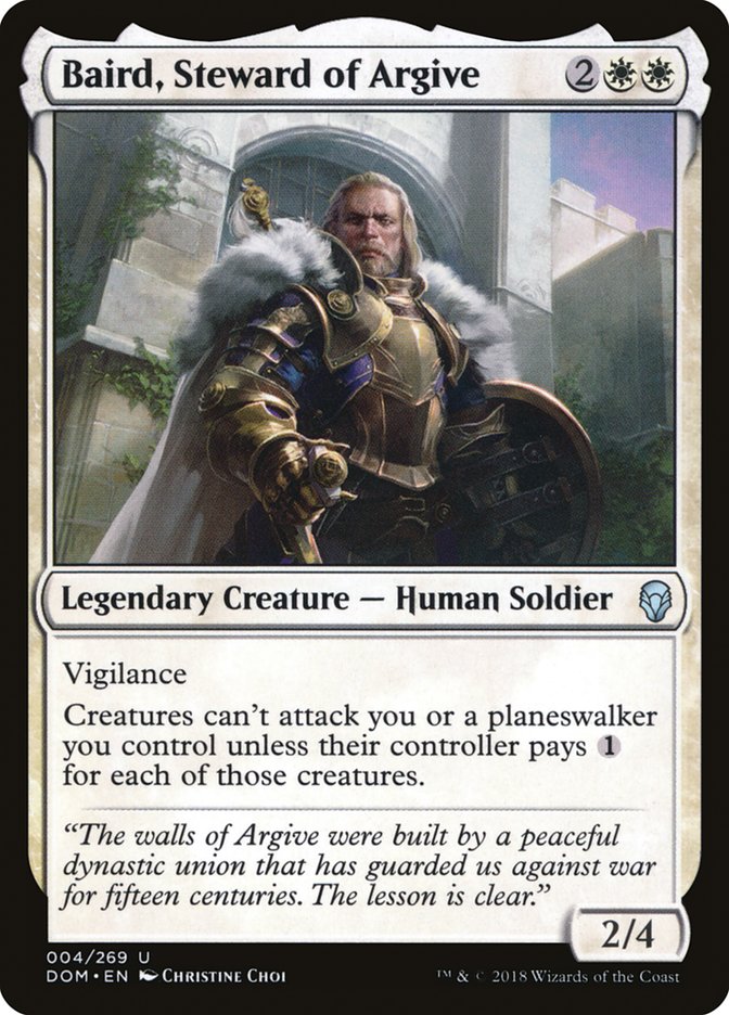 Baird, Steward of Argive [Dominaria] MTG Single Magic: The Gathering    | Red Claw Gaming