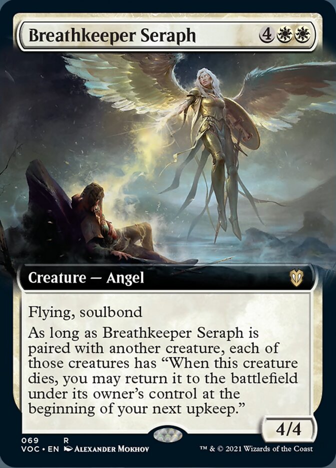Breathkeeper Seraph (Extended Art) [Innistrad: Crimson Vow Commander] MTG Single Magic: The Gathering    | Red Claw Gaming