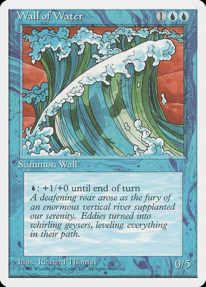Wall of Water [Fourth Edition] MTG Single Magic: The Gathering    | Red Claw Gaming