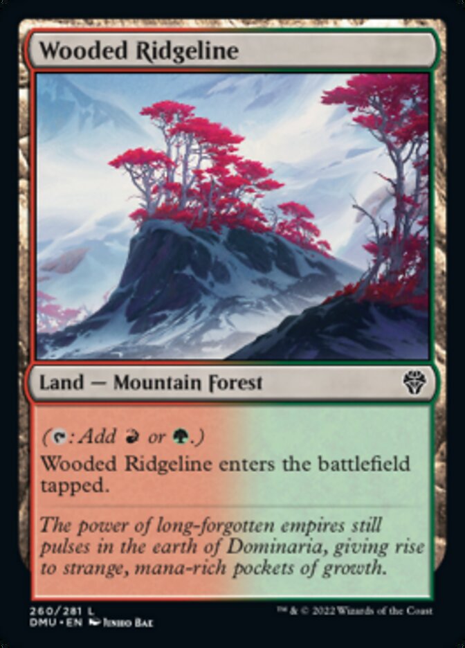 Wooded Ridgeline [Dominaria United] MTG Single Magic: The Gathering    | Red Claw Gaming