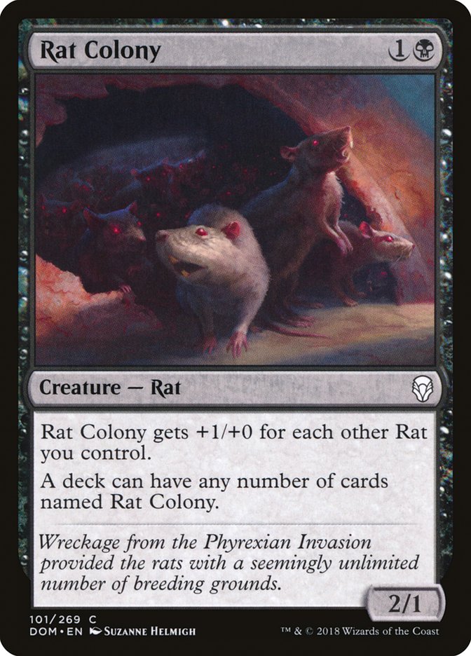 Rat Colony [Dominaria] MTG Single Magic: The Gathering    | Red Claw Gaming