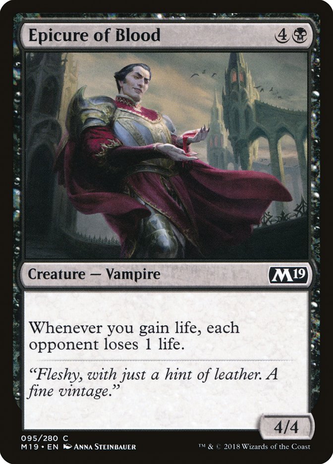 Epicure of Blood [Core Set 2019] MTG Single Magic: The Gathering    | Red Claw Gaming