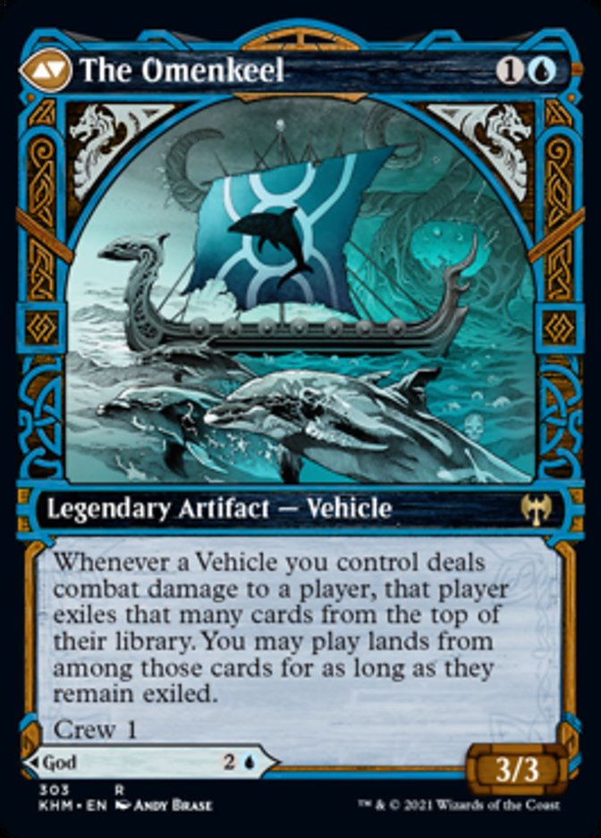 Cosima, God of the Voyage // The Omenkeel (Showcase) [Kaldheim] MTG Single Magic: The Gathering    | Red Claw Gaming