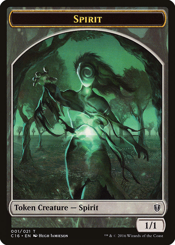 Spirit Token (001/021) [Commander 2016 Tokens] MTG Single Magic: The Gathering    | Red Claw Gaming