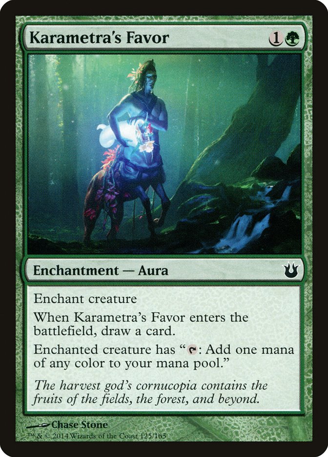 Karametra's Favor [Born of the Gods] MTG Single Magic: The Gathering    | Red Claw Gaming