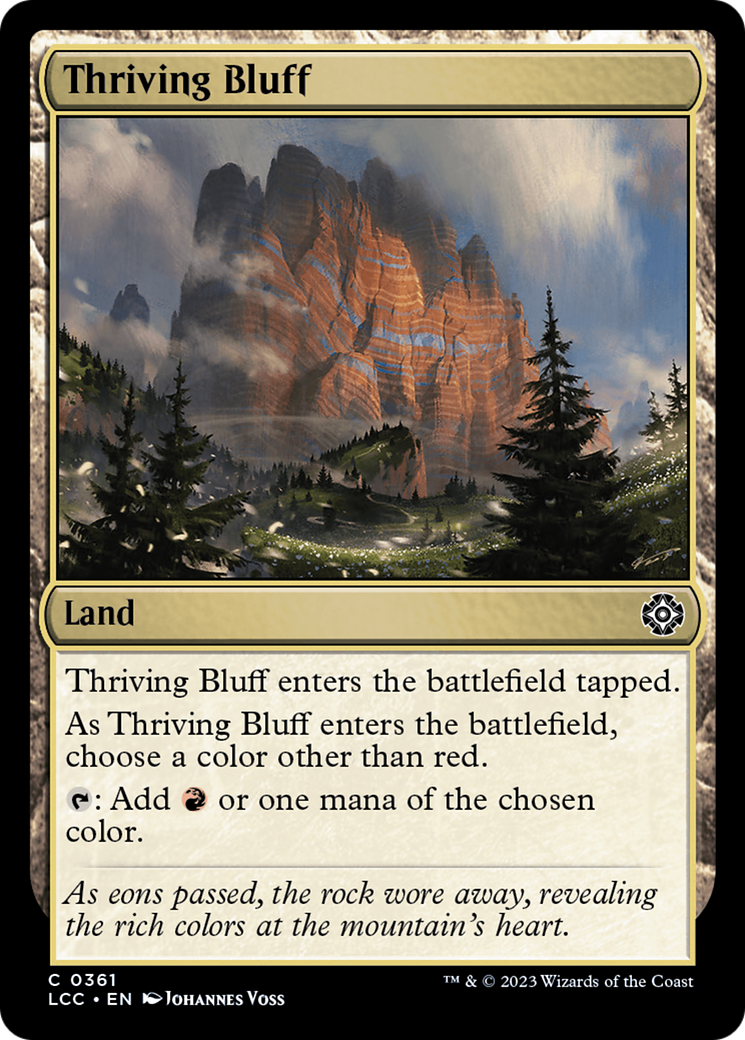 Thriving Bluff [The Lost Caverns of Ixalan Commander] MTG Single Magic: The Gathering    | Red Claw Gaming