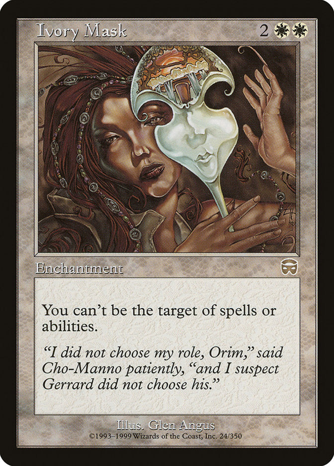 Ivory Mask [Mercadian Masques] MTG Single Magic: The Gathering    | Red Claw Gaming