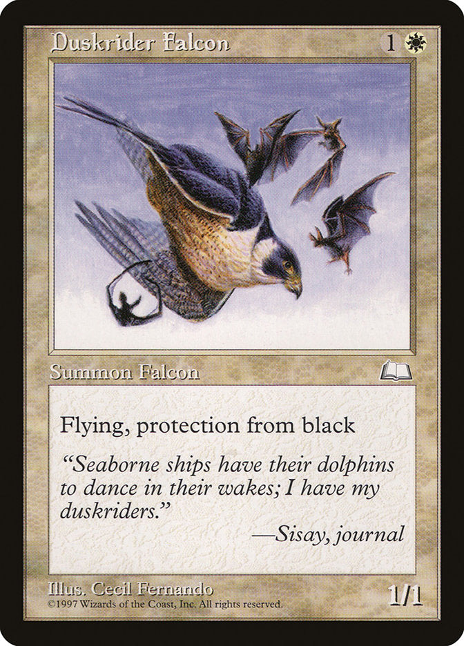 Duskrider Falcon [Weatherlight] MTG Single Magic: The Gathering    | Red Claw Gaming