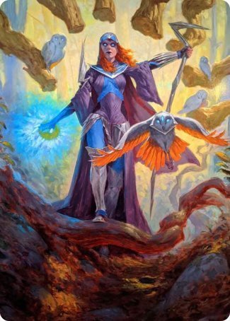 Kasmina, Enigma Sage Art Card [Strixhaven: School of Mages Art Series] MTG Single Magic: The Gathering    | Red Claw Gaming