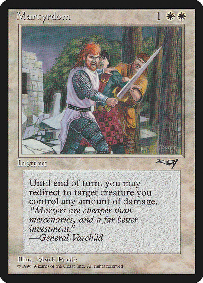 Martyrdom (Sword Drawn) [Alliances] MTG Single Magic: The Gathering    | Red Claw Gaming