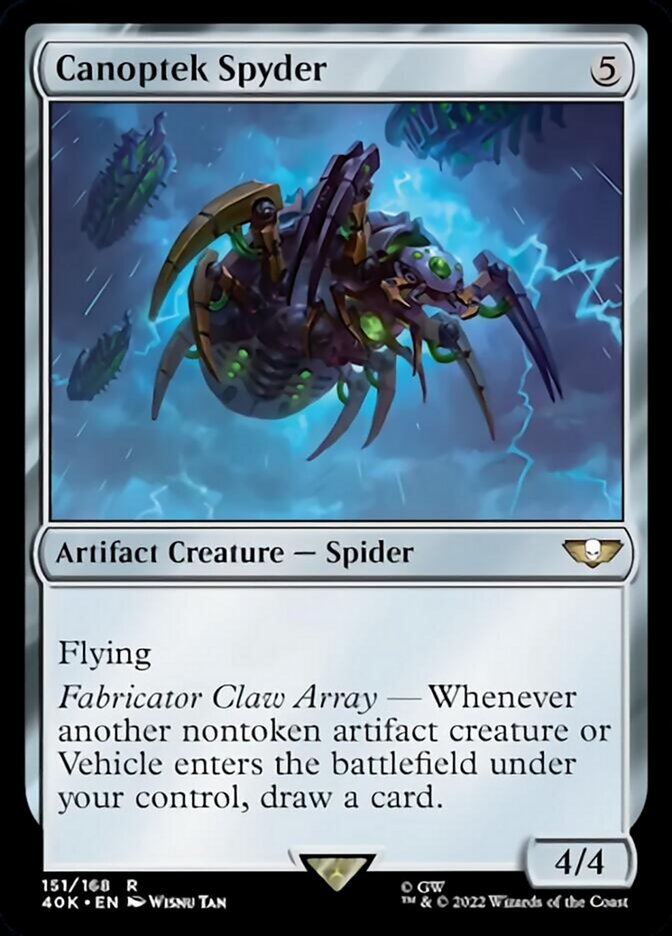Canoptek Spyder (Surge Foil) [Warhammer 40,000] MTG Single Magic: The Gathering    | Red Claw Gaming