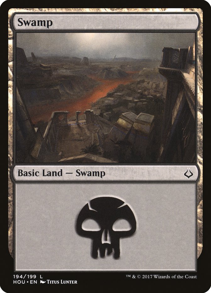 Swamp (194) [Hour of Devastation] MTG Single Magic: The Gathering    | Red Claw Gaming