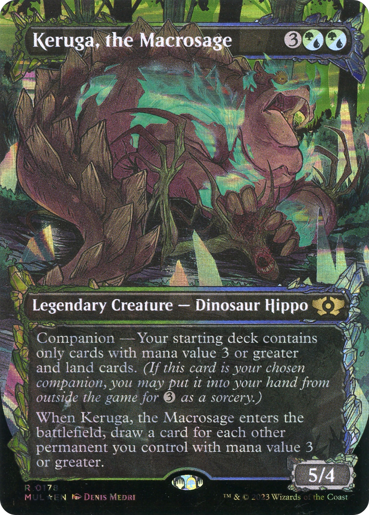 Keruga, the Macrosage (Halo Foil) [Multiverse Legends] MTG Single Magic: The Gathering    | Red Claw Gaming
