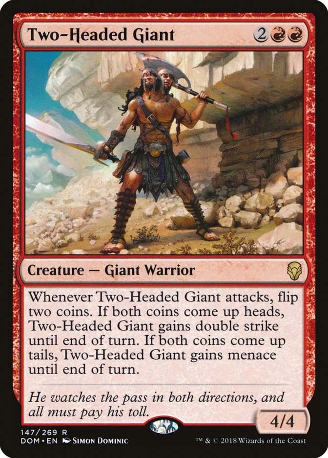 Two-Headed Giant [Dominaria] MTG Single Magic: The Gathering    | Red Claw Gaming