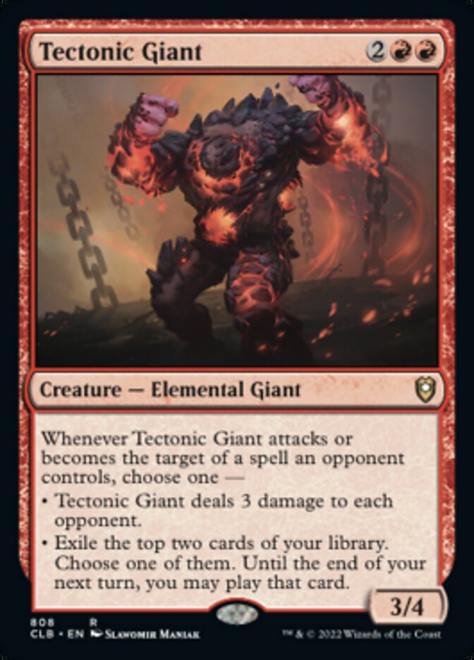 Tectonic Giant [Commander Legends: Battle for Baldur's Gate] MTG Single Magic: The Gathering    | Red Claw Gaming