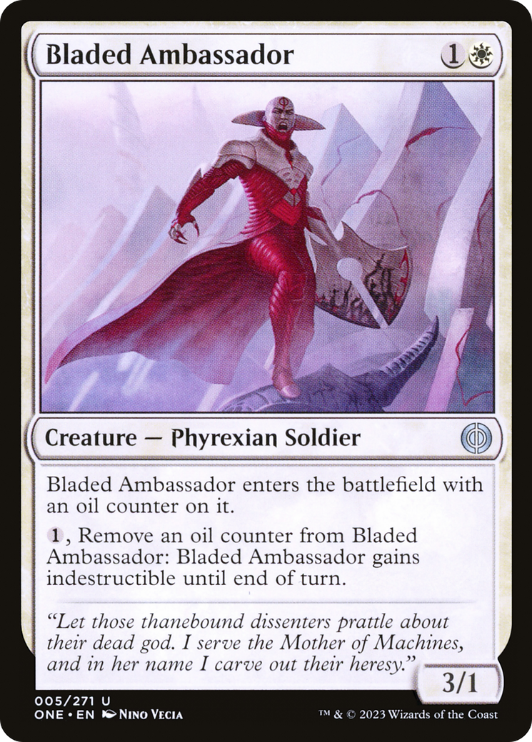 Bladed Ambassador [Phyrexia: All Will Be One] MTG Single Magic: The Gathering    | Red Claw Gaming