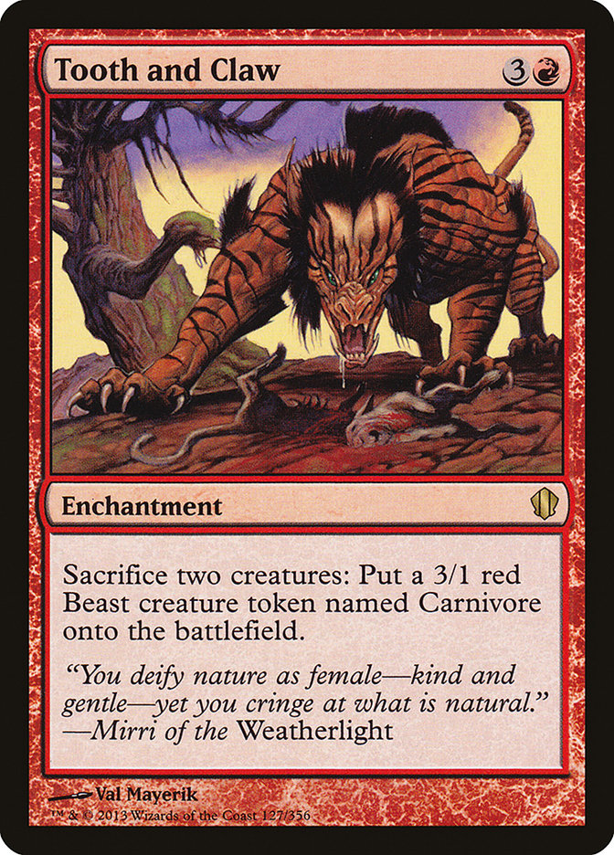 Tooth and Claw [Commander 2013] MTG Single Magic: The Gathering    | Red Claw Gaming