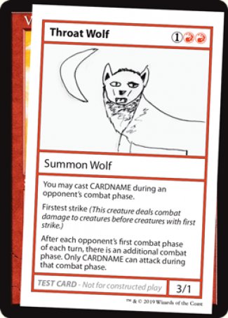 Throat Wolf (2021 Edition) [Mystery Booster Playtest Cards] MTG Single Magic: The Gathering    | Red Claw Gaming