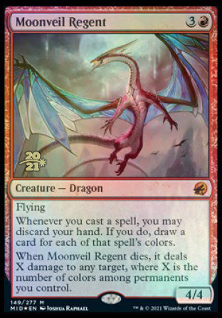 Moonveil Regent [Innistrad: Midnight Hunt Prerelease Promos] MTG Single Magic: The Gathering    | Red Claw Gaming