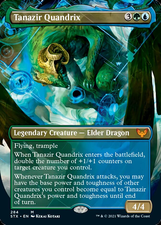 Tanazir Quandrix (Borderless Alternate Art) [Strixhaven: School of Mages] MTG Single Magic: The Gathering    | Red Claw Gaming
