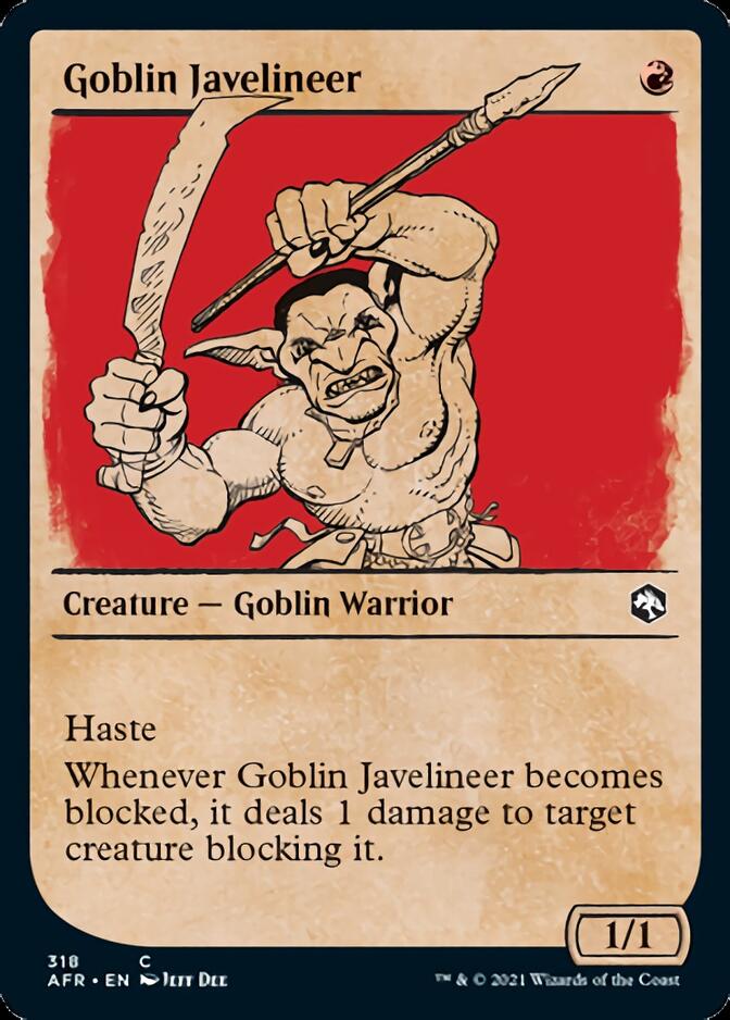 Goblin Javelineer (Showcase) [Dungeons & Dragons: Adventures in the Forgotten Realms] MTG Single Magic: The Gathering    | Red Claw Gaming