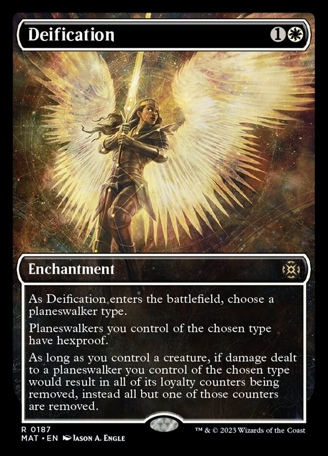 Deification (Showcase Halo Foil) [March of the Machine: The Aftermath] MTG Single Magic: The Gathering    | Red Claw Gaming