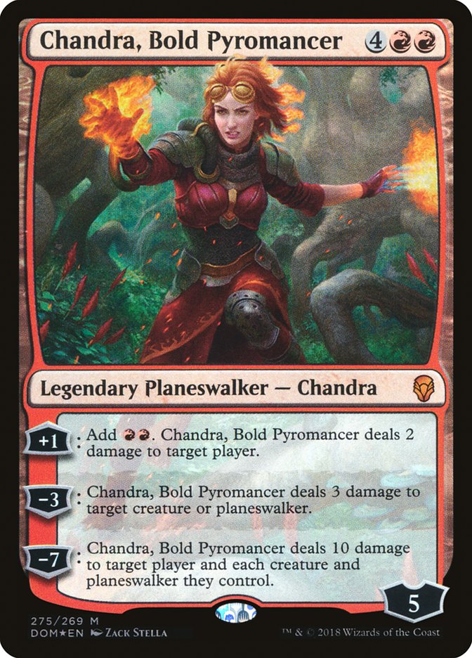 Chandra, Bold Pyromancer [Dominaria] MTG Single Magic: The Gathering    | Red Claw Gaming