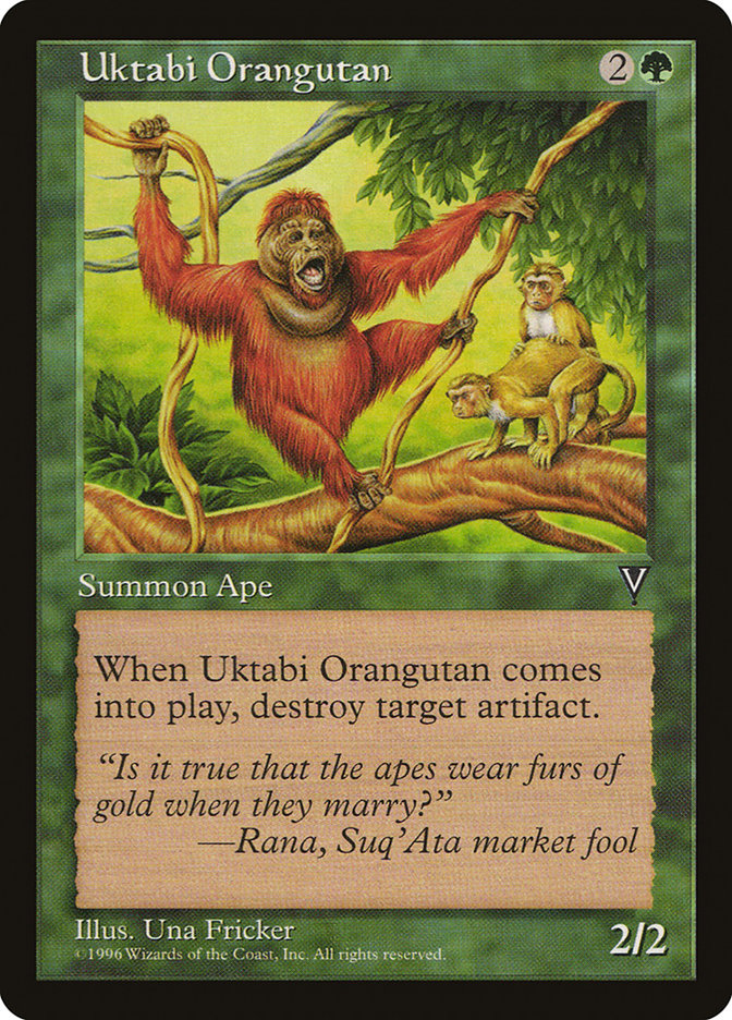 Uktabi Orangutan [Visions] MTG Single Magic: The Gathering    | Red Claw Gaming