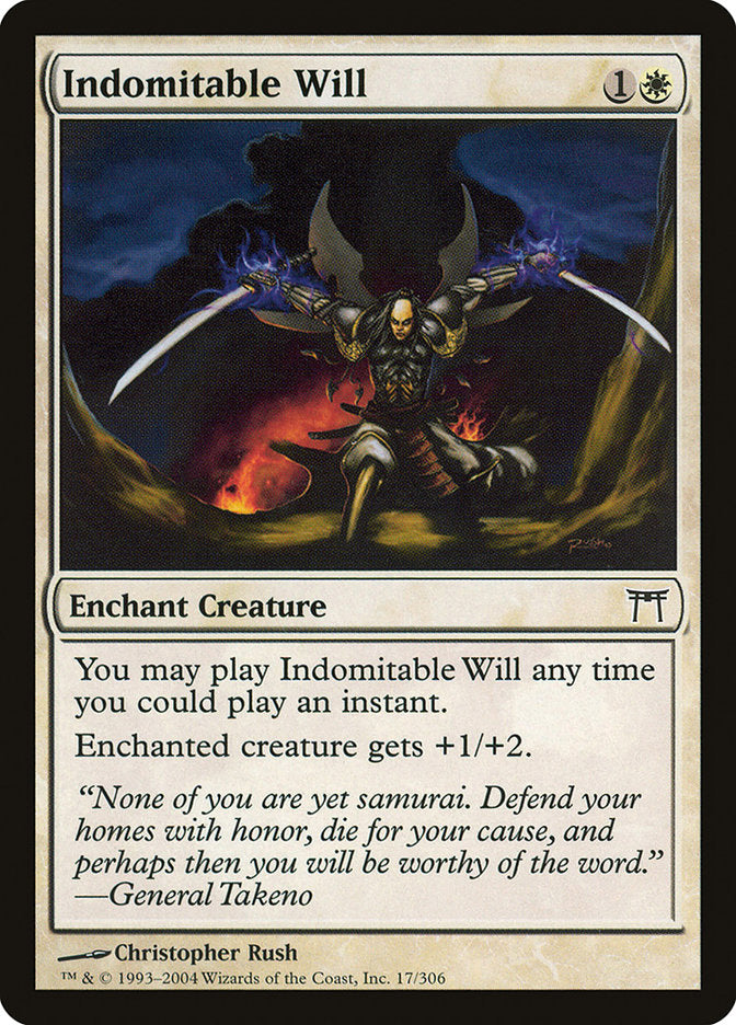 Indomitable Will [Champions of Kamigawa] MTG Single Magic: The Gathering    | Red Claw Gaming